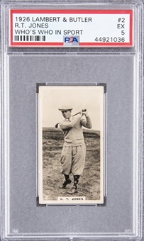 1926 Lambert & Butler "Whos Who in Sport (1926)" Complete Set (50) – Featuring Bobby Jones Rookie Card
